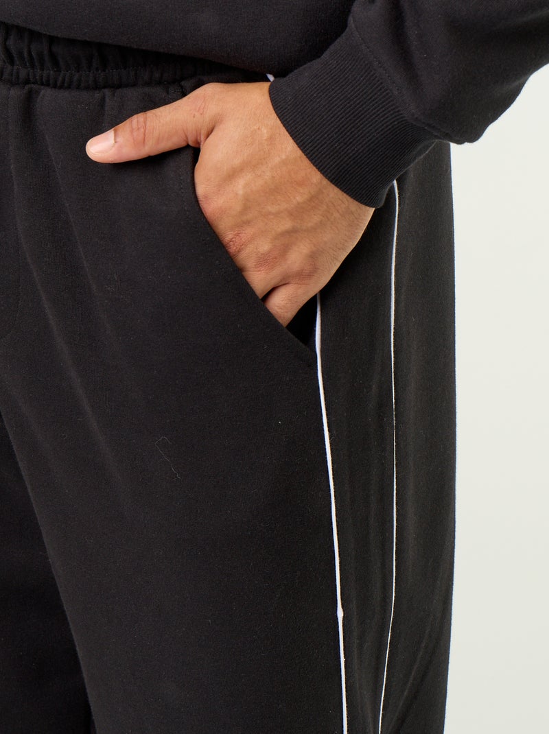 Chándal con ribetes Negro - Kiabi