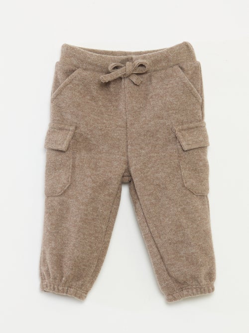 Chándal de canalé en algodón liso - Kiabi