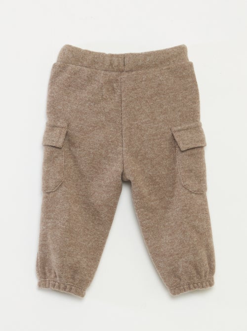 Chándal de canalé en algodón liso - Kiabi