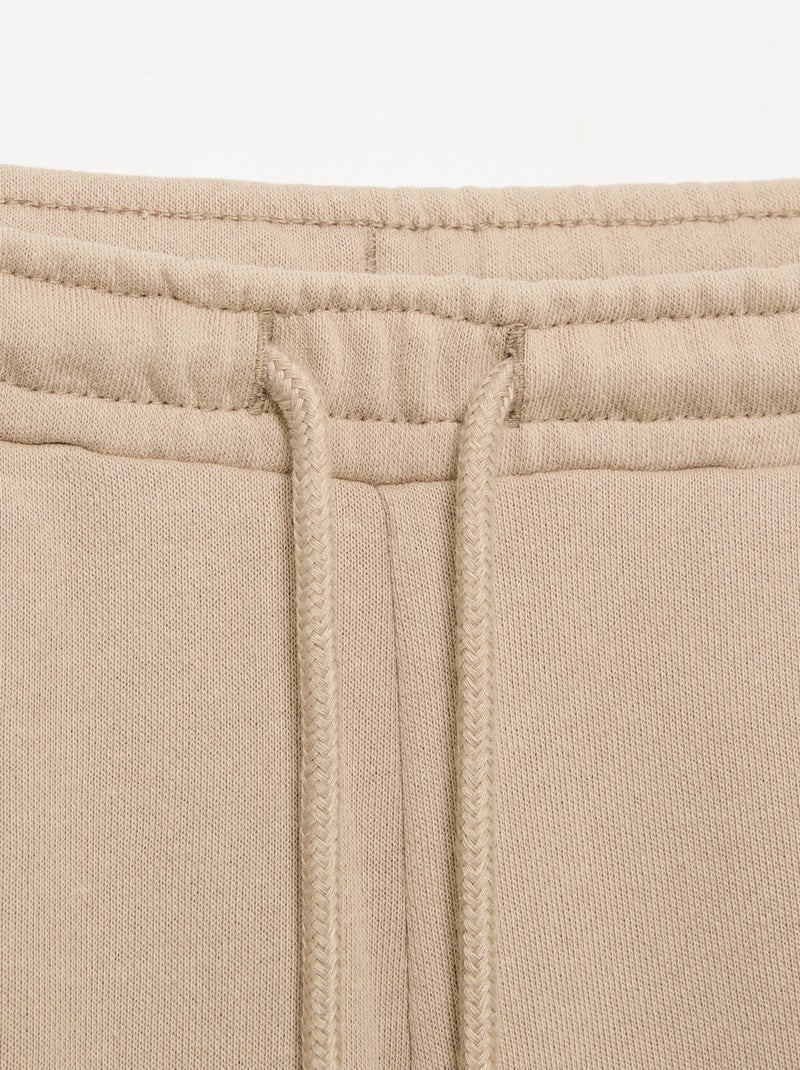 Chándal de felpa ligera de corte ancho - fácil de poner Beige - Kiabi