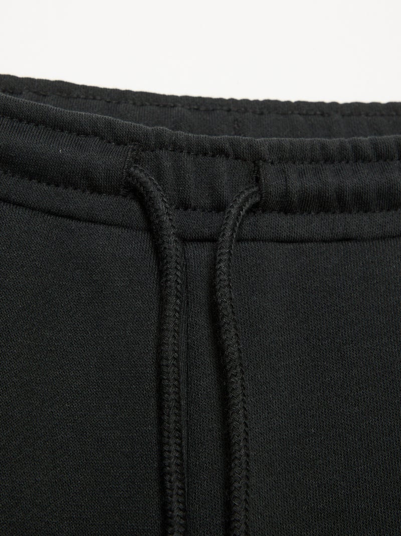 Chándal de felpa ligera de corte ancho - fácil de poner Negro - Kiabi