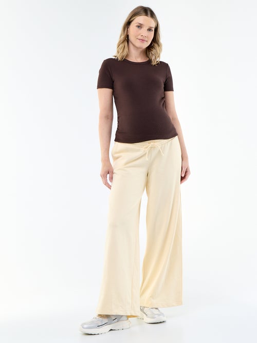 Chándal de maternidad wide leg de felpa francesa - Kiabi