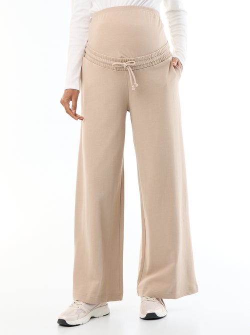 Chándal de maternidad wide leg de felpa francesa - Kiabi Chándal de maternidad wide leg de felpa francesa - Kiabi