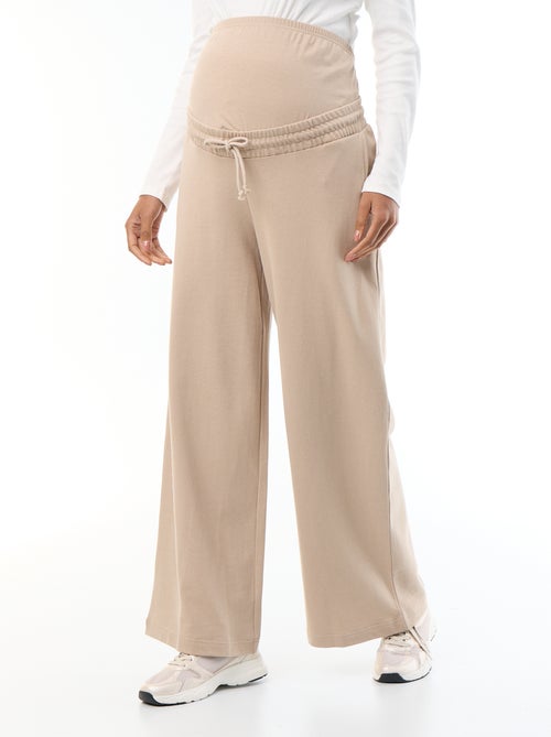 Chándal de maternidad wide leg de felpa francesa - Kiabi Chándal de maternidad wide leg de felpa francesa - Kiabi