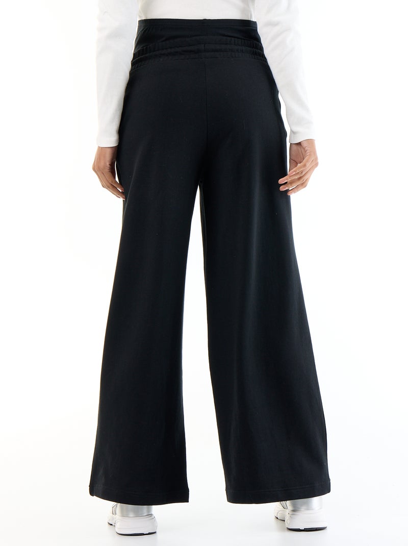 Chándal de maternidad wide leg de felpa francesa Negro - Kiabi