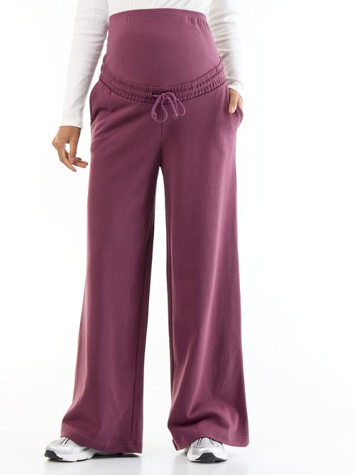 Chándal de maternidad wide leg de felpa francesa - Kiabi