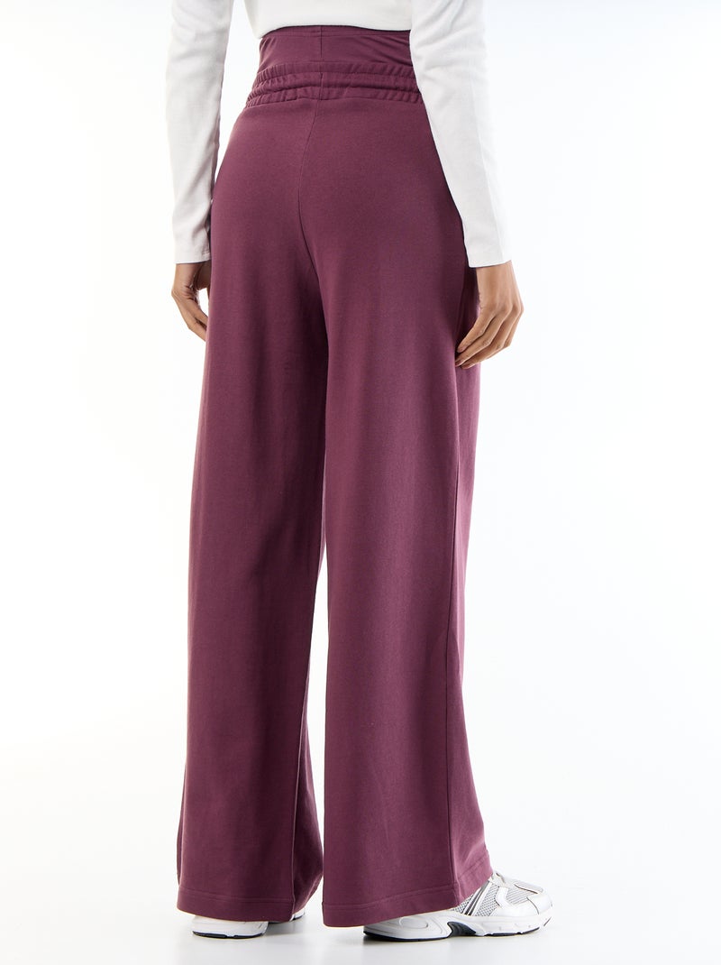 Chándal de maternidad wide leg de felpa francesa Purpura - Kiabi