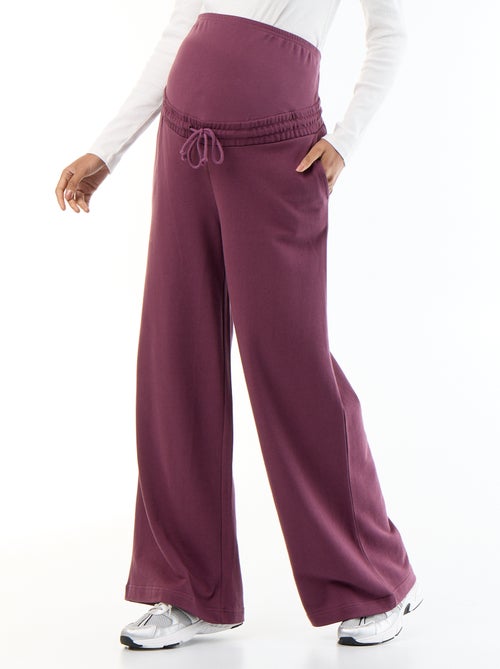 Chándal de maternidad wide leg de felpa francesa - Kiabi