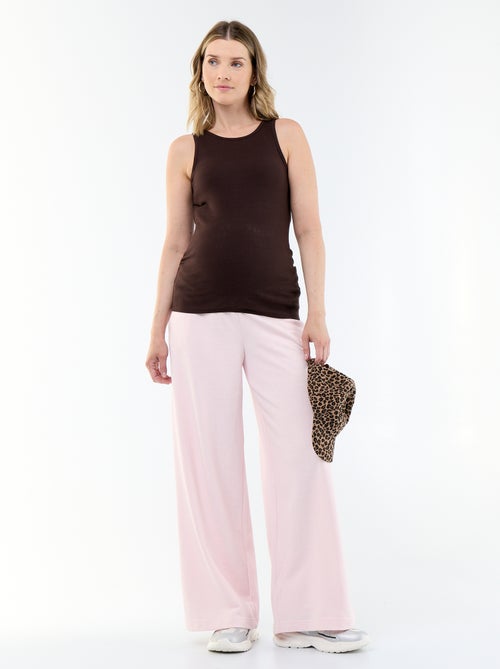 Chándal de maternidad wide leg de felpa francesa - Kiabi