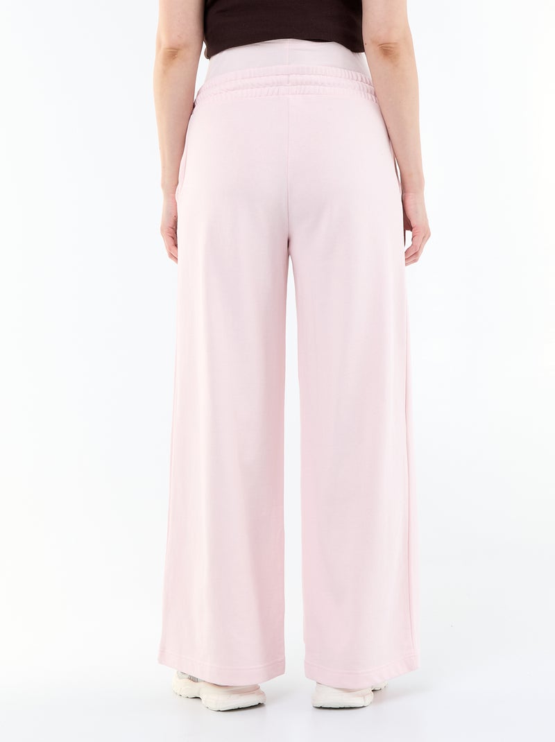 Chándal de maternidad wide leg de felpa francesa Rosa - Kiabi