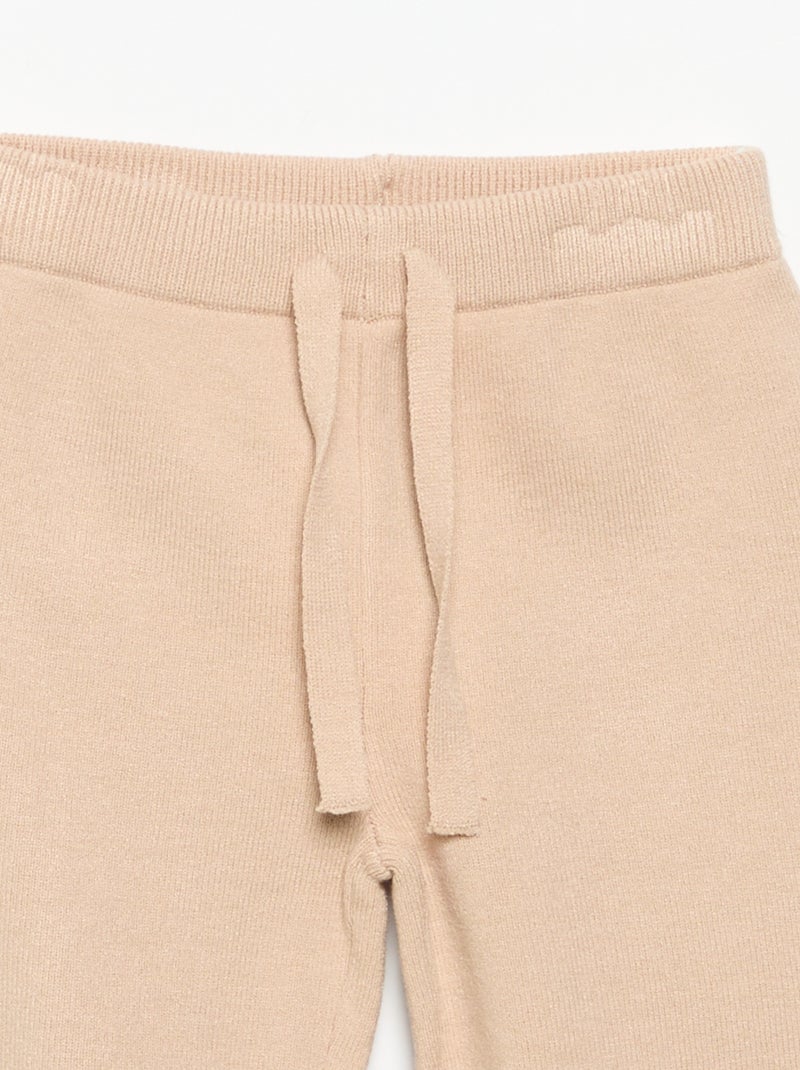 Chándal de punto compacto Beige - Kiabi
