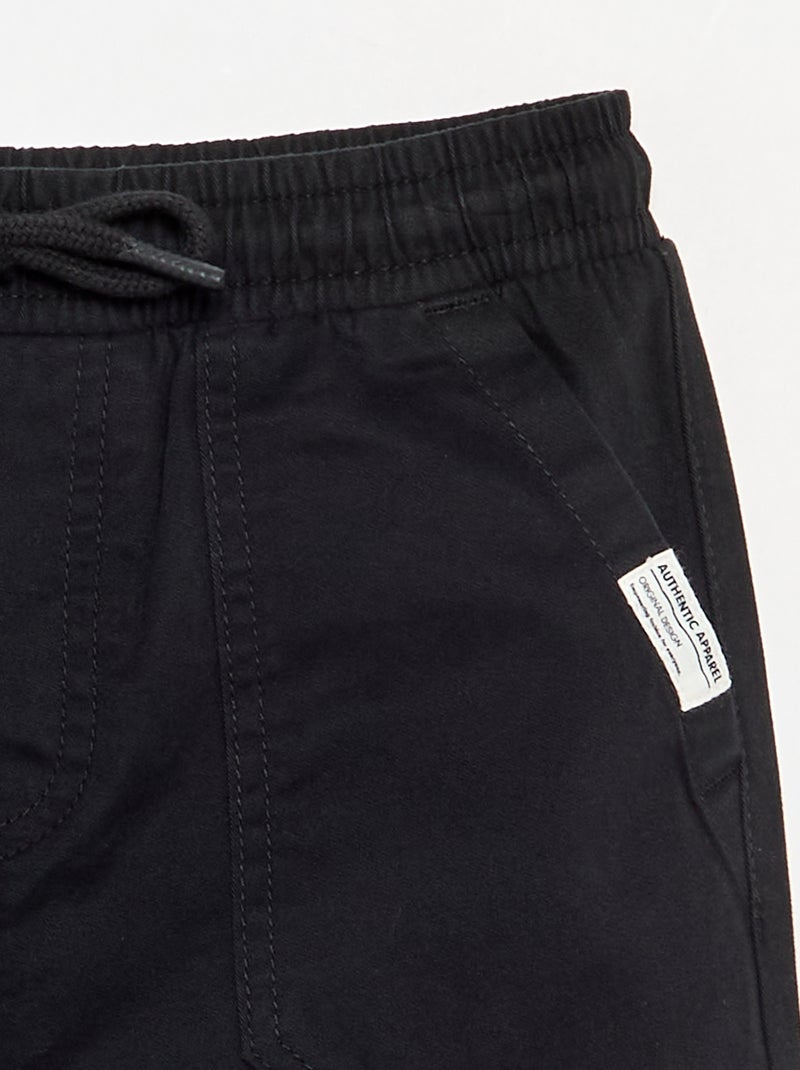 Chándal de sarga talla plus Negro - Kiabi
