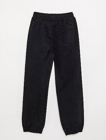 Pantalón estilo chándal de twill - corte ajustado