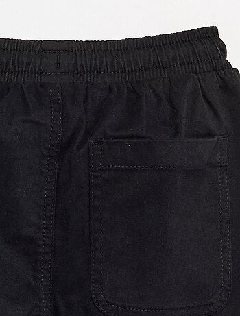 Pantalón estilo chándal de twill - corte ajustado