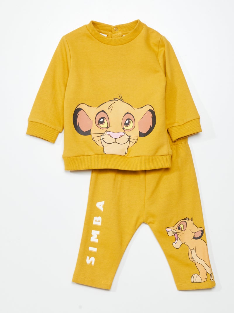 Chándal 'El Rey León' sudadera + pantalón - 2 piezas AMARILLO - Kiabi