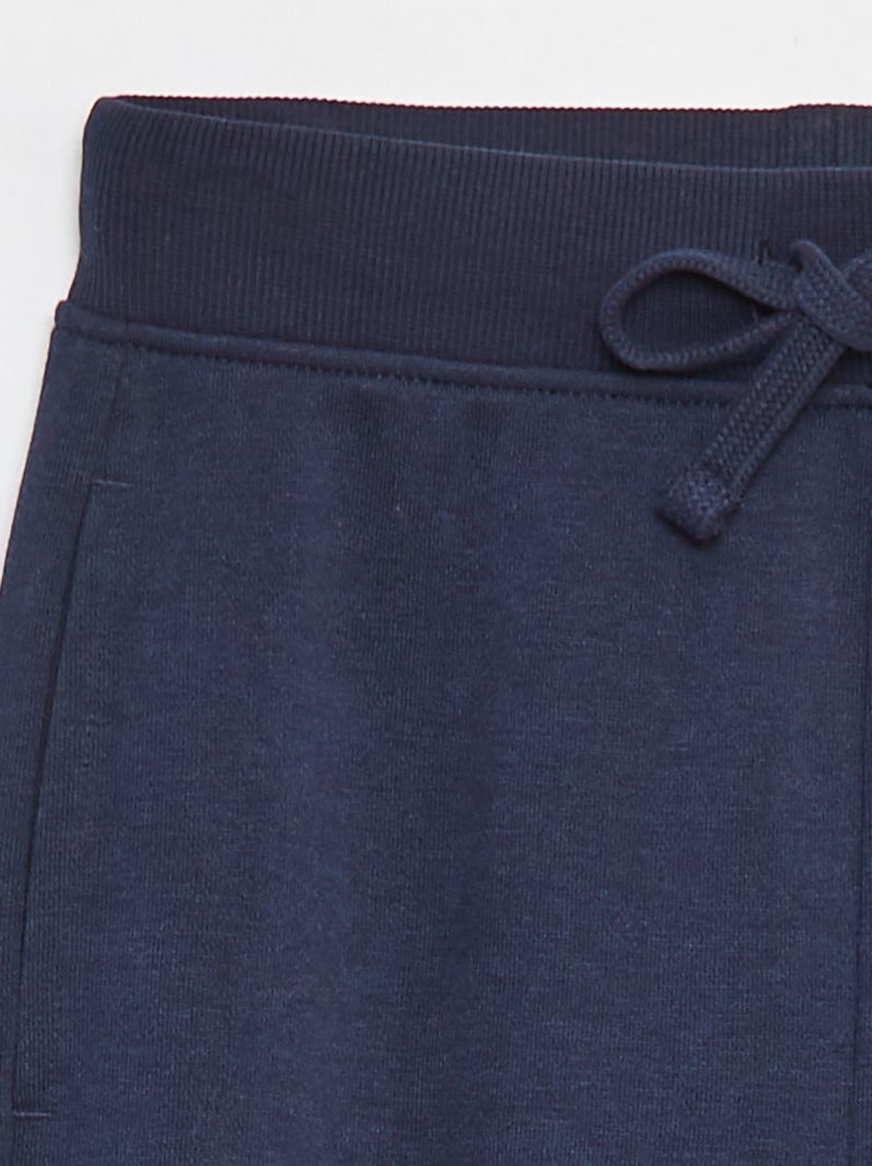 Chándal liso con cintura elástica azul - Kiabi