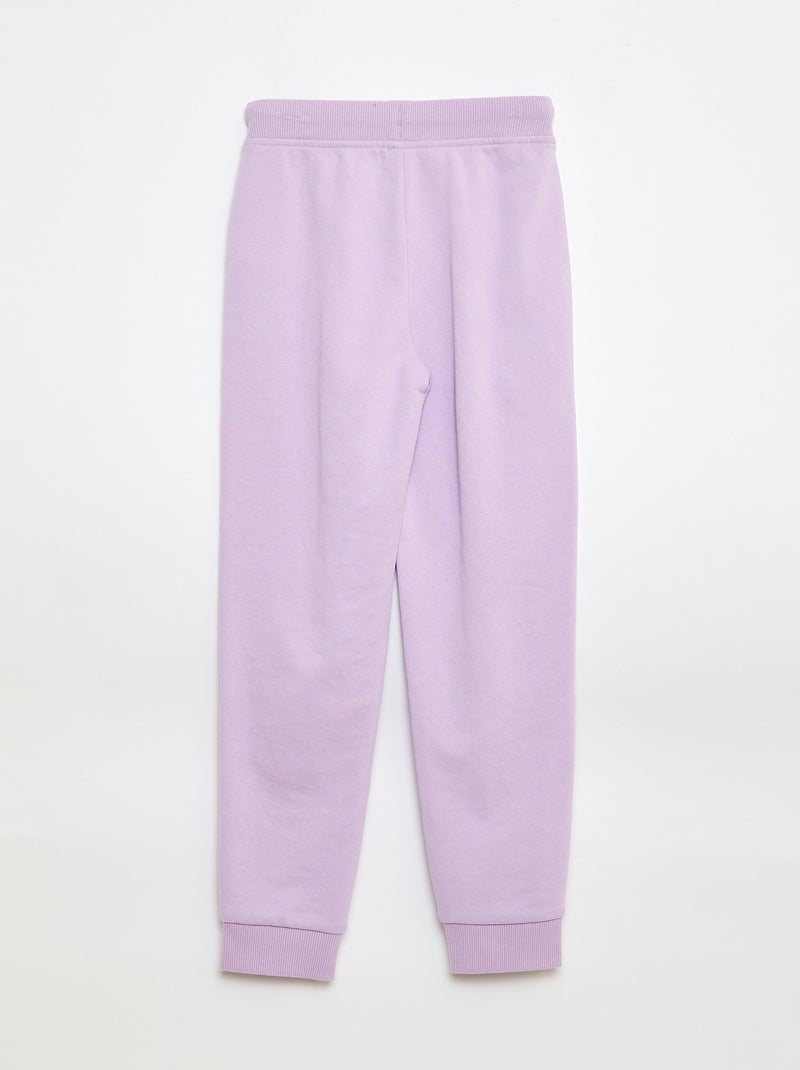 Chándal liso con cintura elástica Purpura - Kiabi