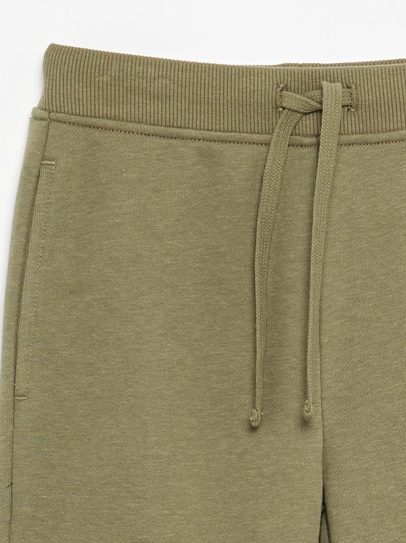 Chándal liso con cintura elástica Verde - Kiabi