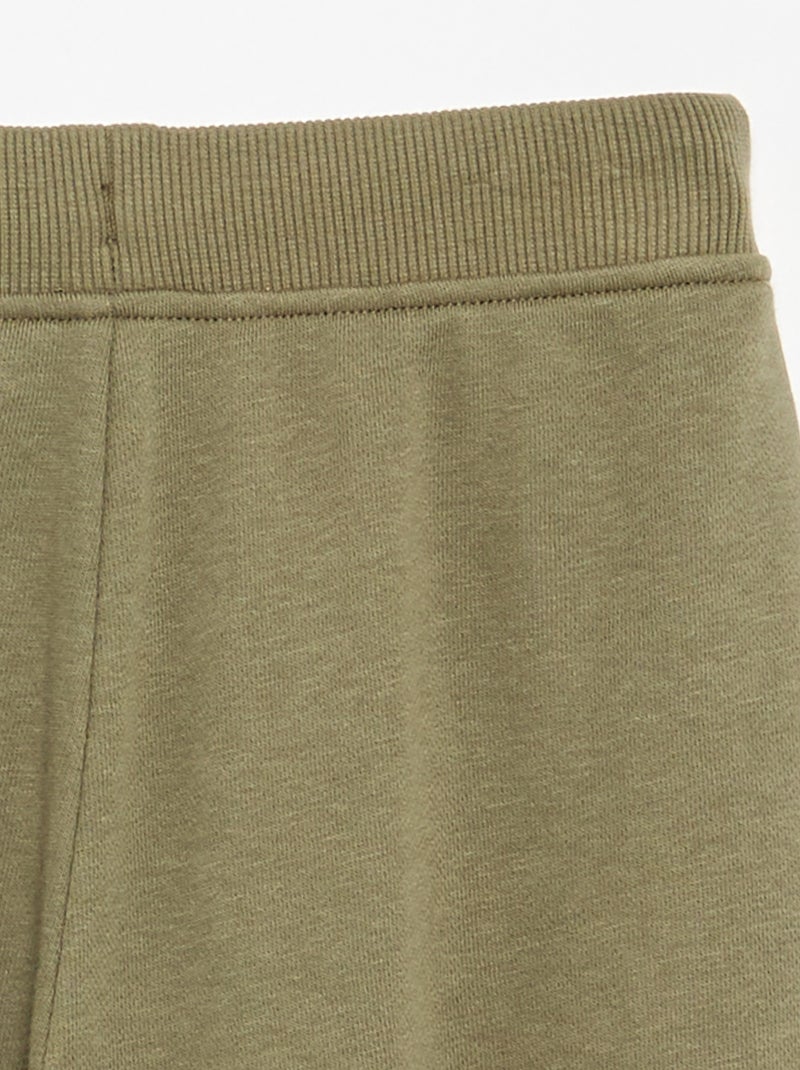 Chándal liso con cintura elástica Verde - Kiabi
