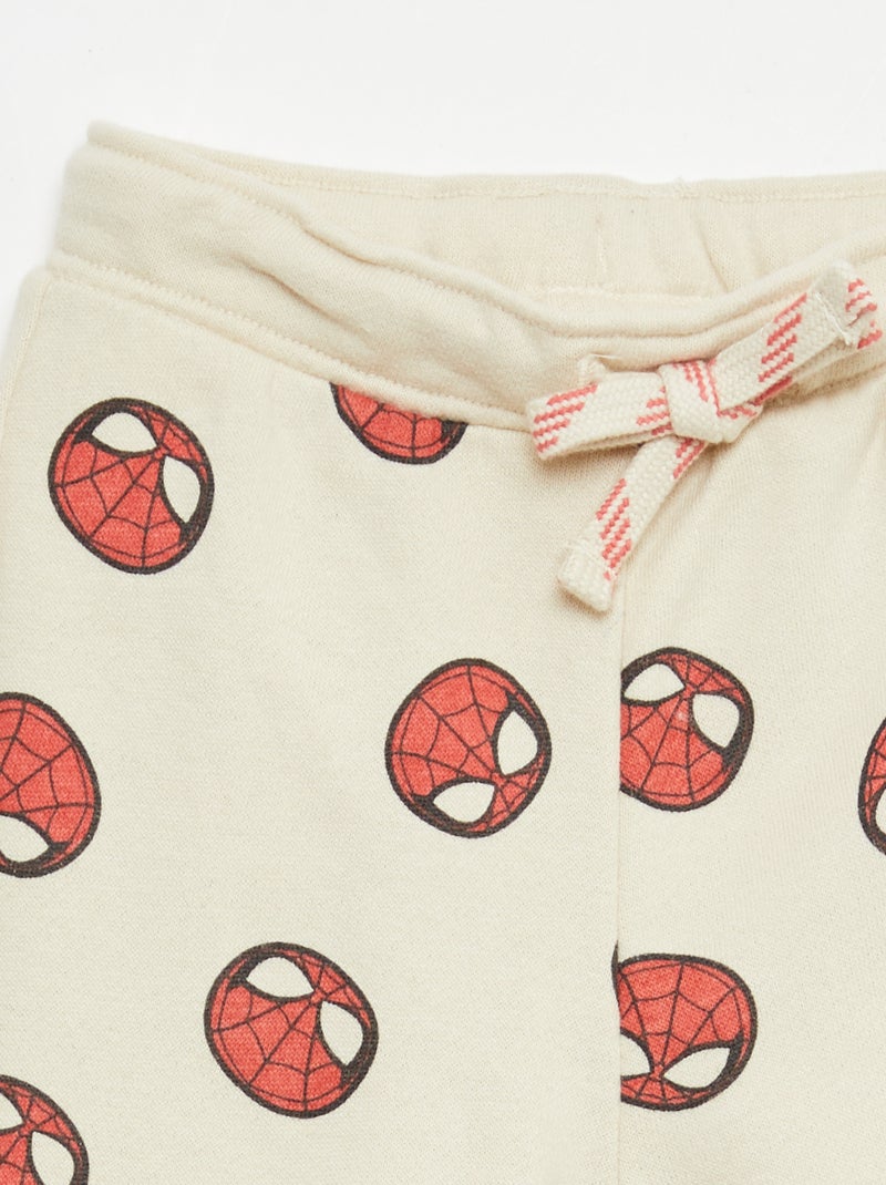 Chándal 'Marvel' 'Spiderman' en felpa sin cepillar Beige - Kiabi