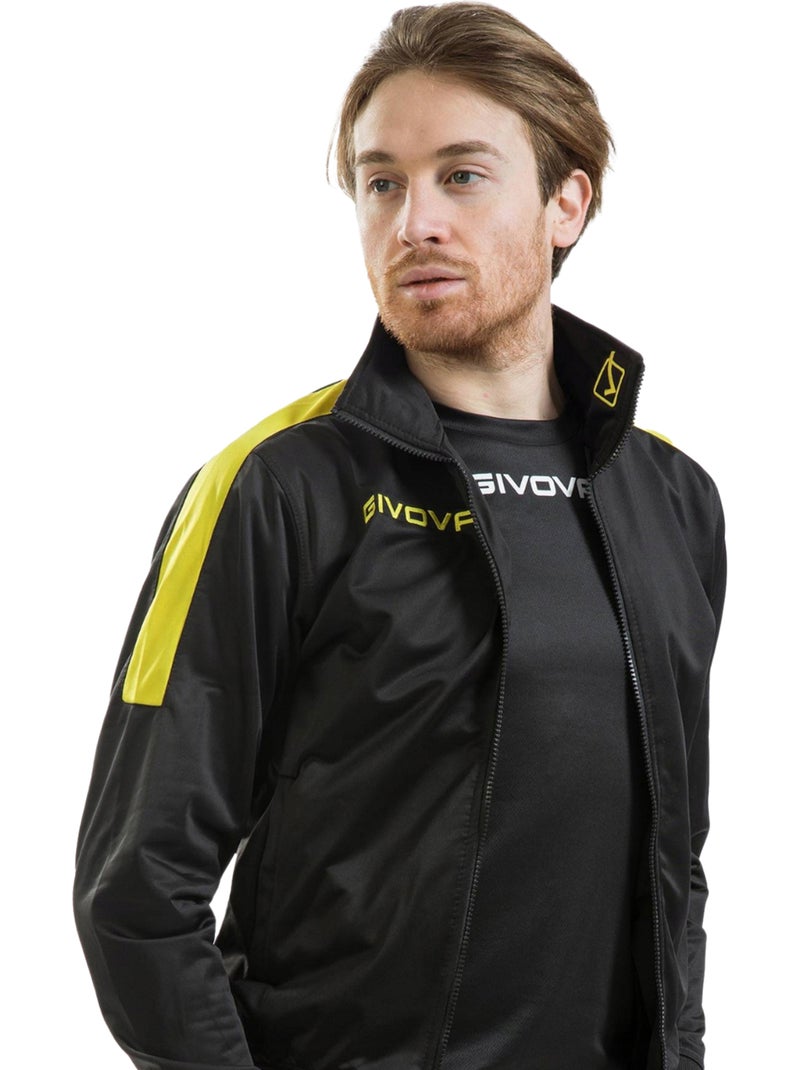 Chándal tuta revolution para hombre - givova Negro Amarillo - Kiabi