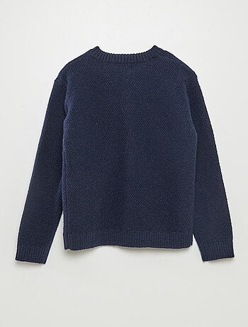 Chaqueta abrigada punto bobo