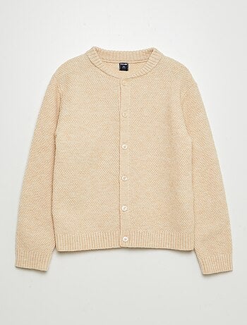 Chaqueta abrigada punto bobo