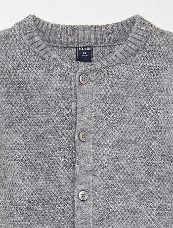 Chaqueta abrigada punto bobo