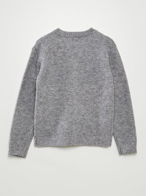 Chaqueta abrigada punto bobo - Kiabi