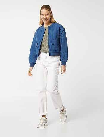 Chaqueta acolchada 2 en 1 con mangas extraíbles