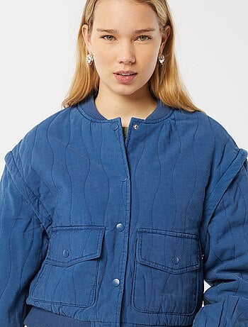 Chaqueta acolchada 2 en 1 con mangas extraíbles