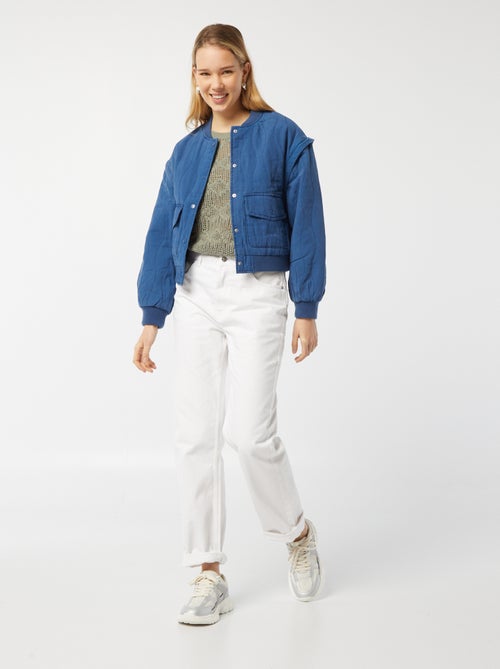 Chaqueta acolchada 2 en 1 con mangas extraíbles - Kiabi