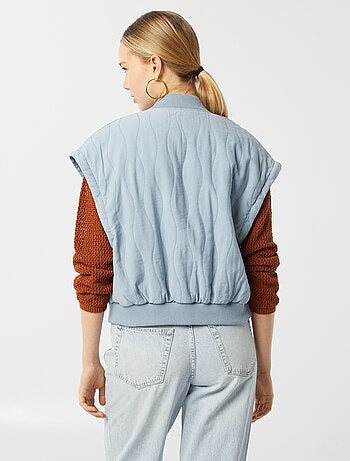 Chaqueta acolchada 2 en 1 con mangas extraíbles