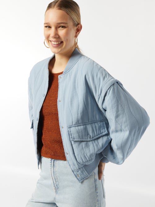 Chaqueta acolchada 2 en 1 con mangas extraíbles - Kiabi