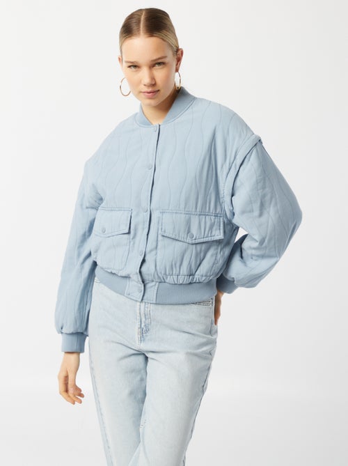 Chaqueta acolchada 2 en 1 con mangas extraíbles - Kiabi