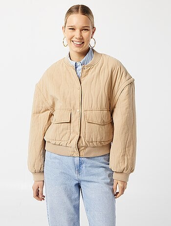 Chaqueta acolchada 2 en 1 con mangas extraíbles