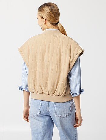 Chaqueta acolchada 2 en 1 con mangas extraíbles