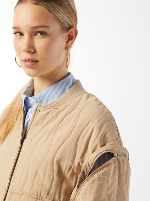 Chaqueta acolchada 2 en 1 con mangas extraíbles - Kiabi