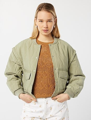 Chaqueta acolchada 2 en 1 con mangas extraíbles