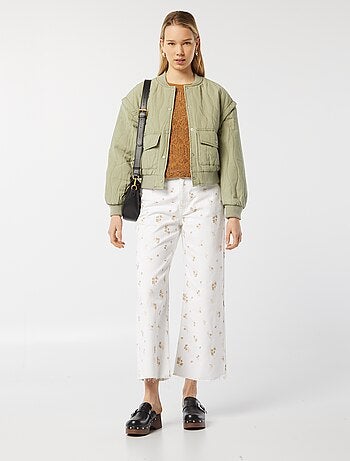 Chaqueta acolchada 2 en 1 con mangas extraíbles