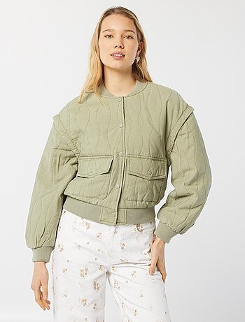 Chaqueta acolchada 2 en 1 con mangas extraíbles