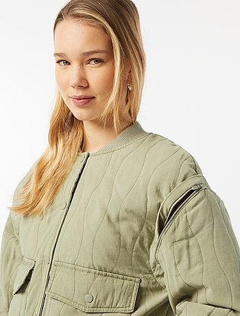 Chaqueta acolchada 2 en 1 con mangas extraíbles