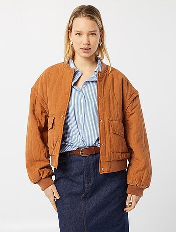 Chaqueta acolchada 2 en 1 con mangas extraíbles