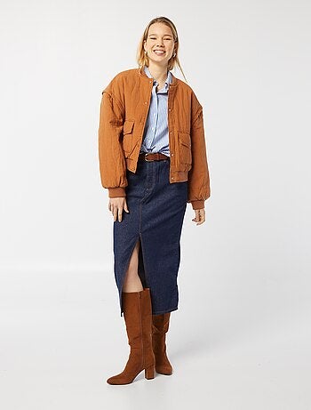 Chaqueta acolchada 2 en 1 con mangas extraíbles