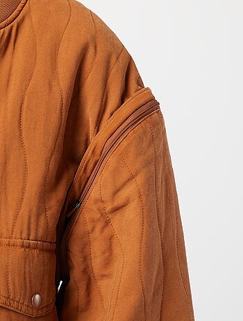 Chaqueta acolchada 2 en 1 con mangas extraíbles