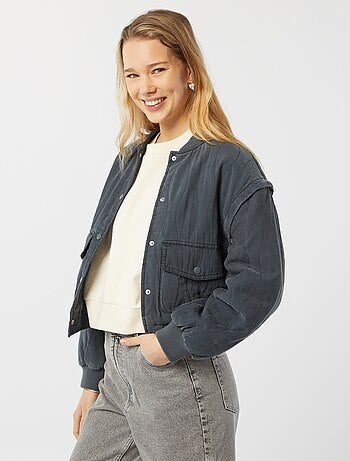 Chaqueta acolchada 2 en 1 con mangas extraíbles