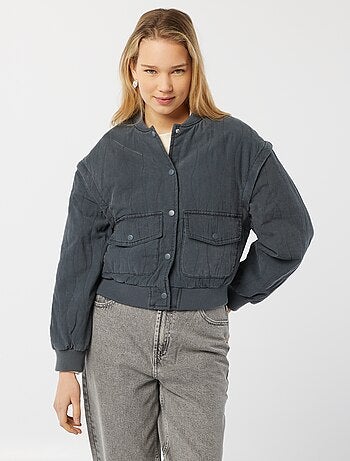 Chaqueta acolchada 2 en 1 con mangas extraíbles