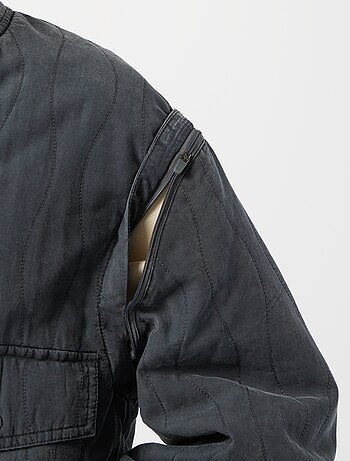 Chaqueta acolchada 2 en 1 con mangas extraíbles