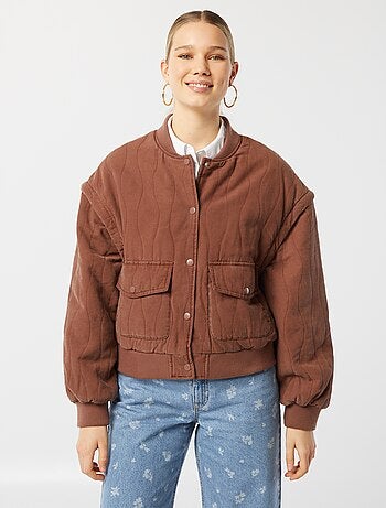 Chaqueta acolchada 2 en 1 con mangas extraíbles