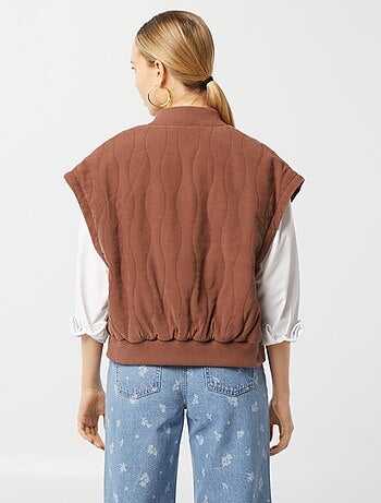 Chaqueta acolchada 2 en 1 con mangas extraíbles